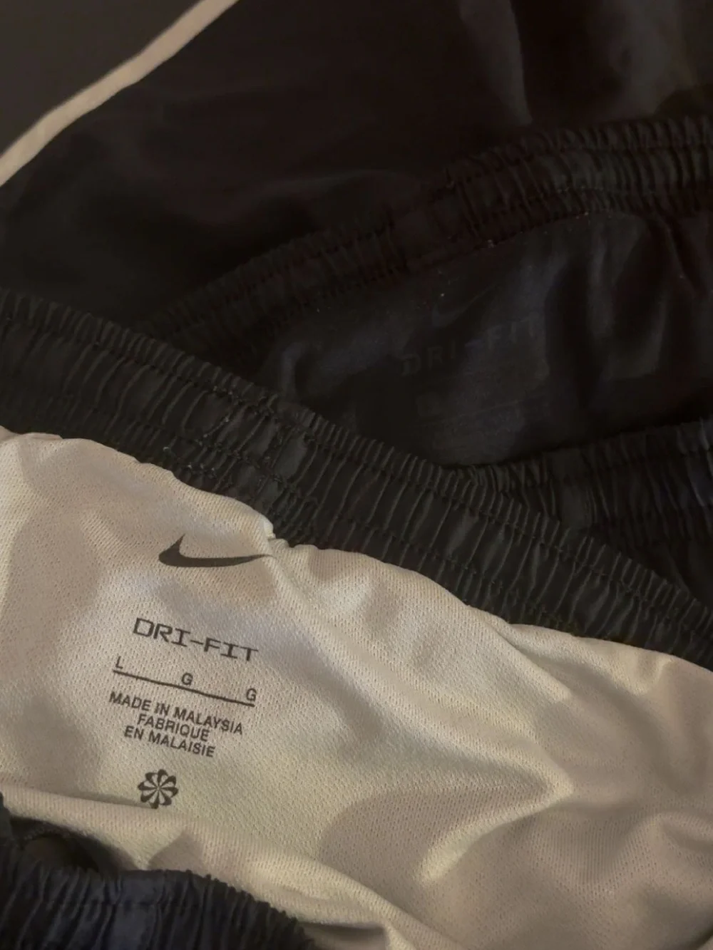 BUNDLE Nike Kid’s Black Running Shorts with White Trim